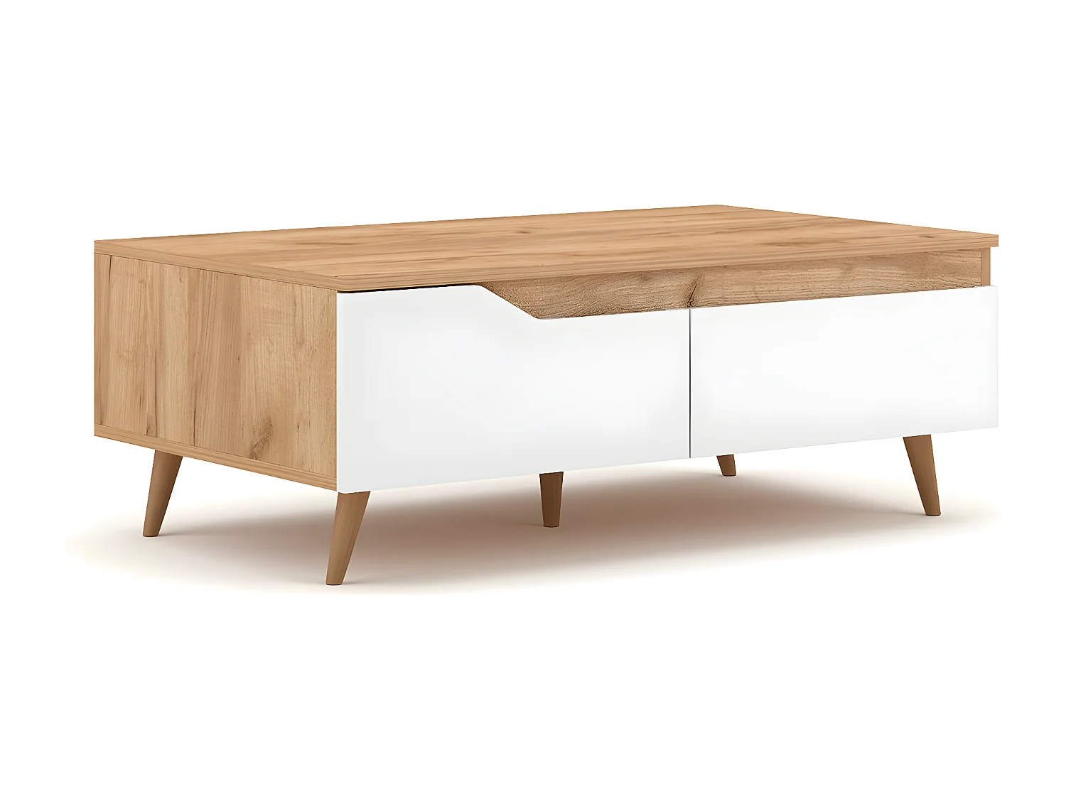 Table Basse Scandinave 1 Tiroir et 1 Niche L100cm - Tree