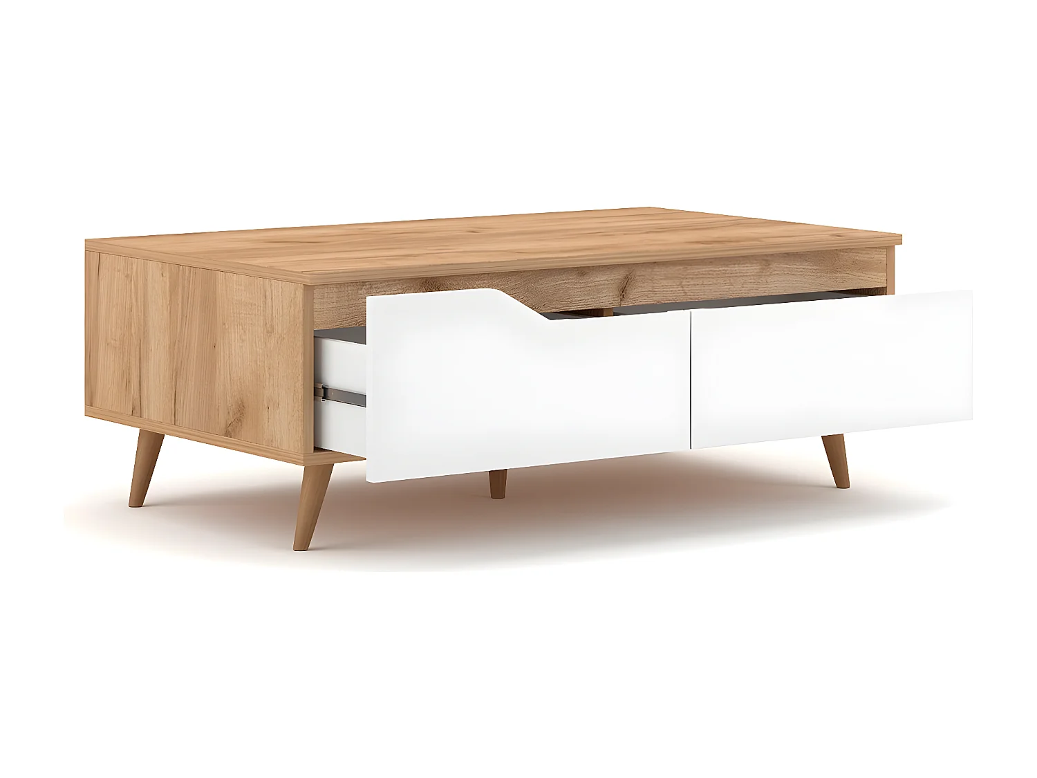 Table Basse Scandinave 1 Tiroir et 1 Niche L100cm - Tree