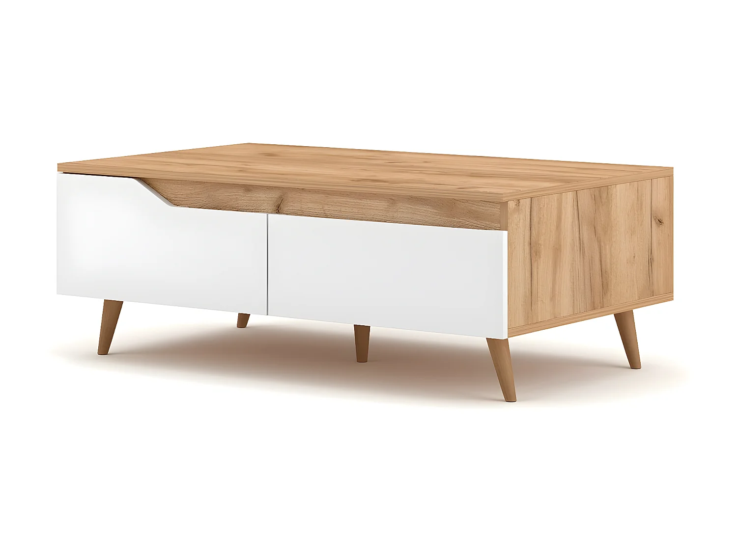 Table Basse Scandinave 1 Tiroir et 1 Niche L100cm - Tree