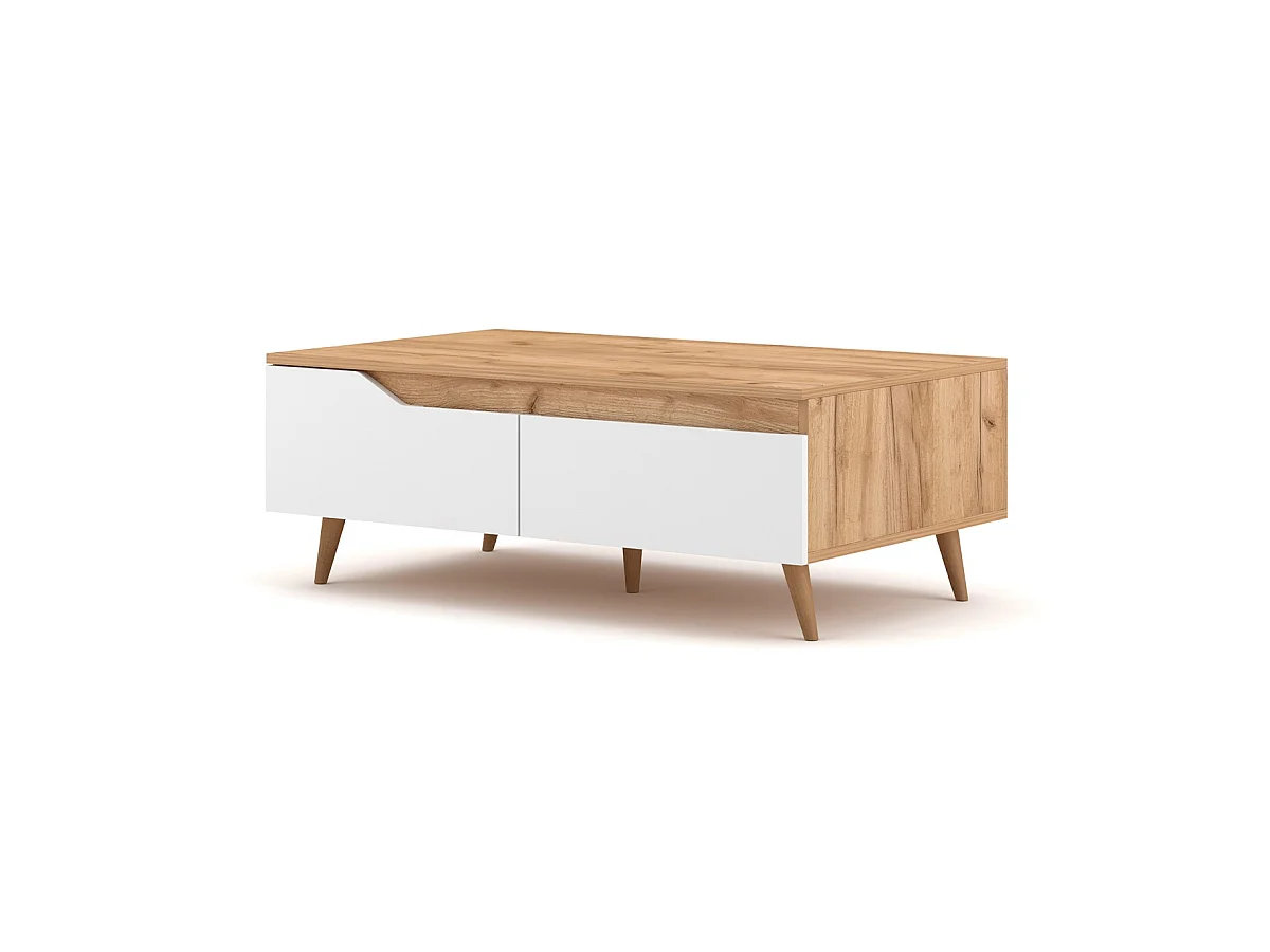 Table Basse Scandinave 1 Tiroir et 1 Niche L100cm - Tree