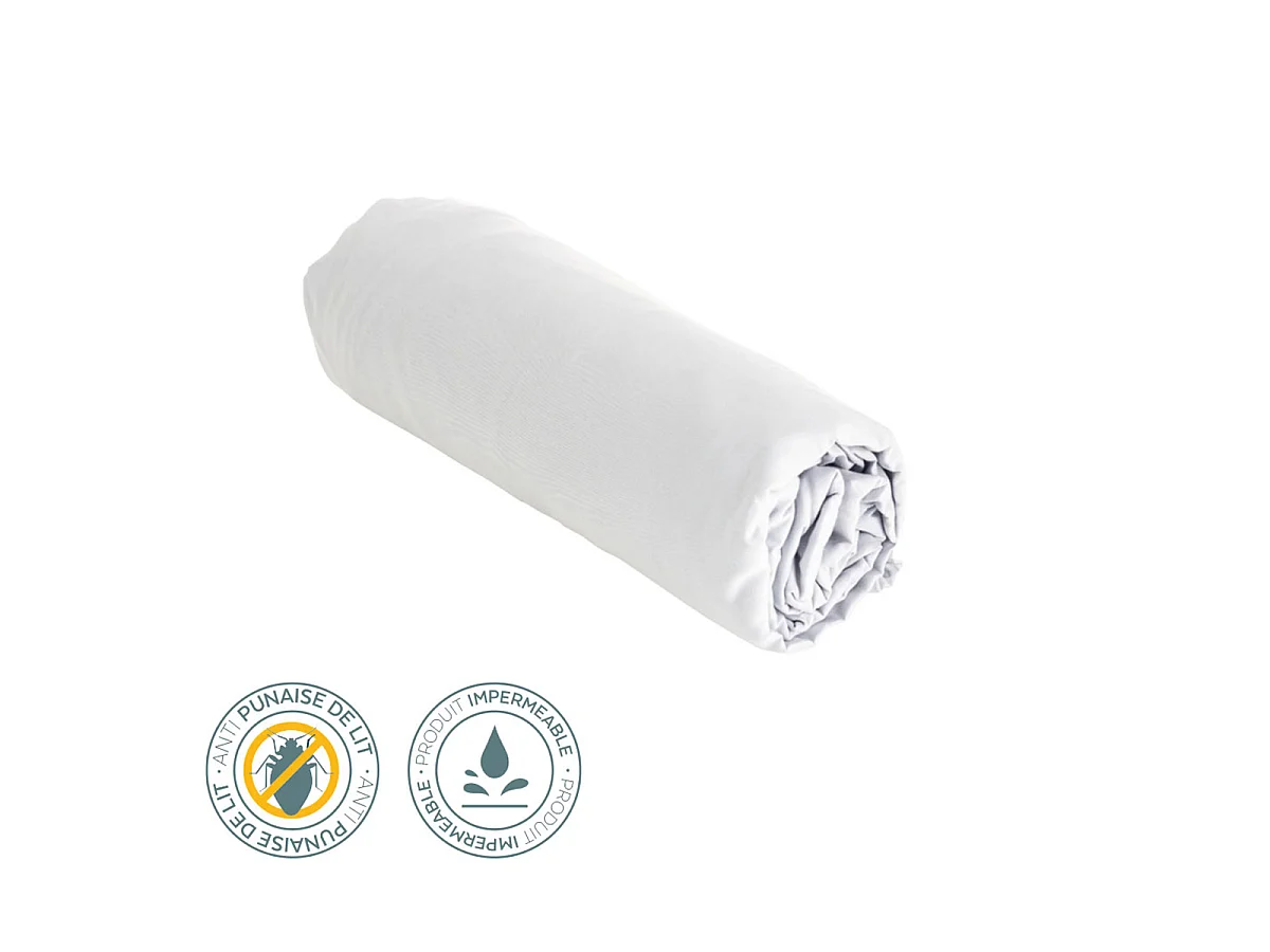 BELLECOUR LITERIE | Protège matelas QUIETUDE 90x200 cm | Impermeable & Anti-punaises