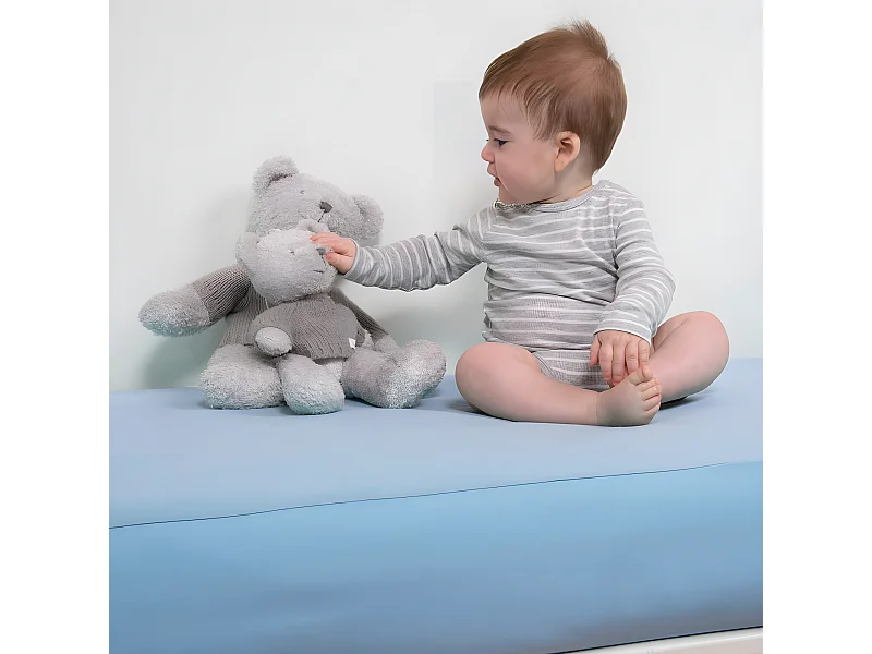 MINEA | Alèse B-Sensible Bleu ciel bébé | Impermeable & Anti-acariens