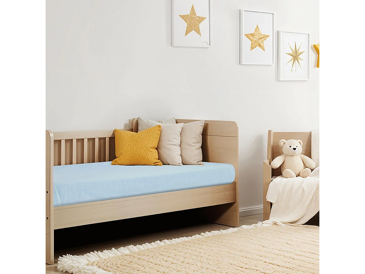 MINEA | Alèse B-Sensible Bleu ciel bébé | Impermeable & Anti-acariens