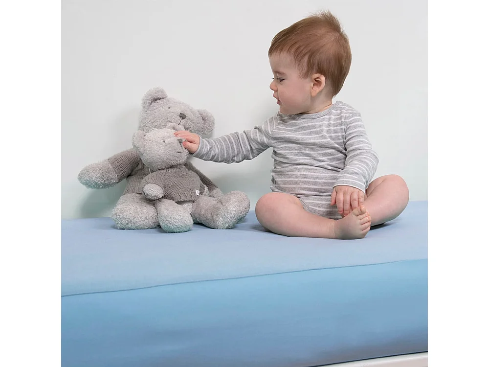 MINEA | Alèse B-Sensible Bleu ciel bébé | Impermeable & Anti-acariens