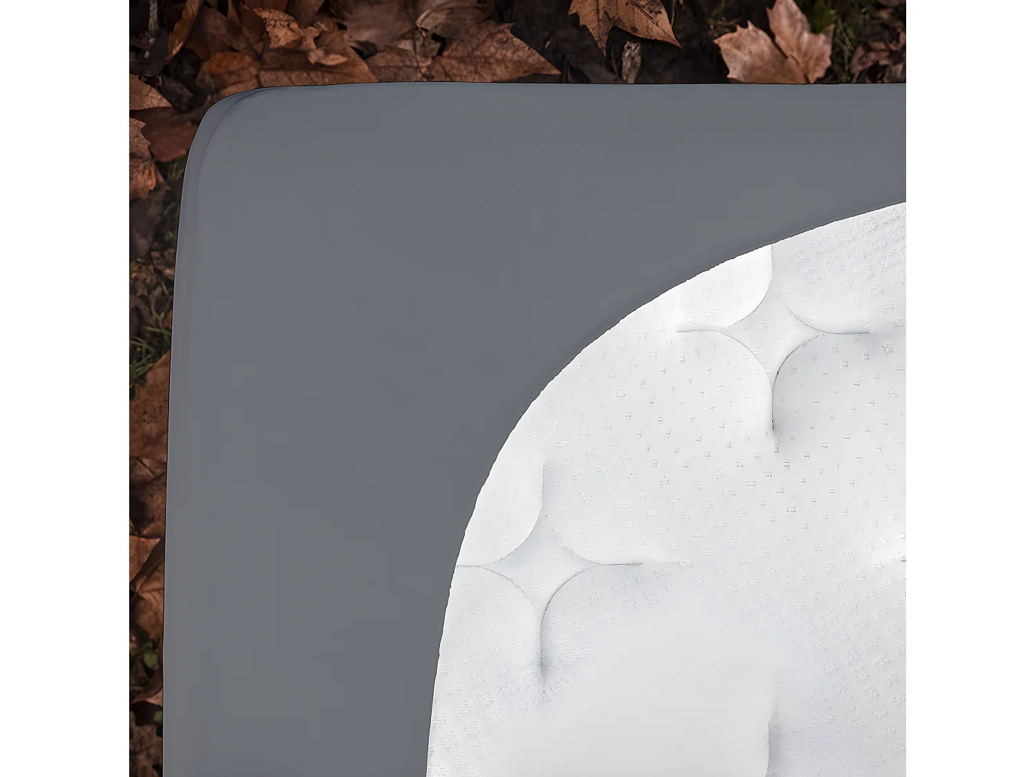 BELLECOUR LITERIE | Alèse B-SENSIBLE Gris anthracite 160x200 cm | Impermeable & Anti-acariens