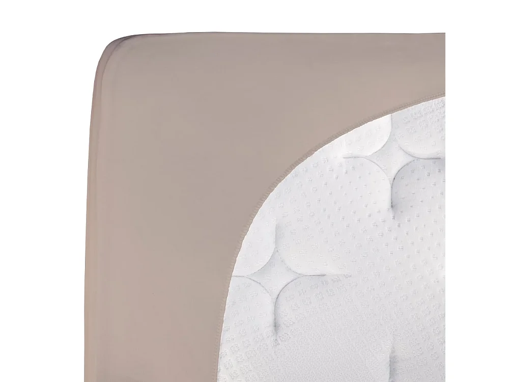 BELLECOUR LITERIE | Alèse B-SENSIBLE Taupe 140x190 cm | Impermeable & Anti-acariens