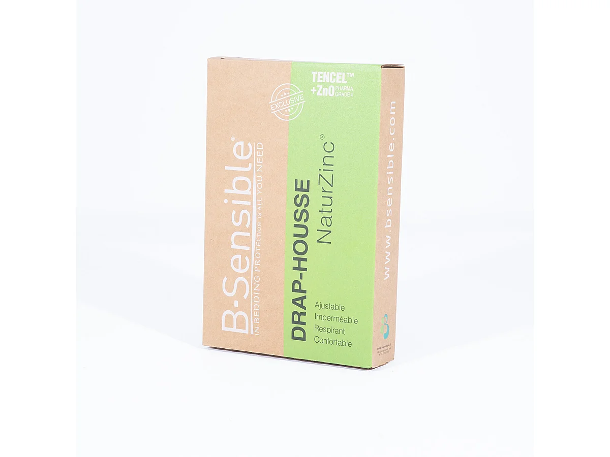 BELLECOUR LITERIE | Alèse B-SENSIBLE Taupe 140x190 cm | Impermeable & Anti-acariens