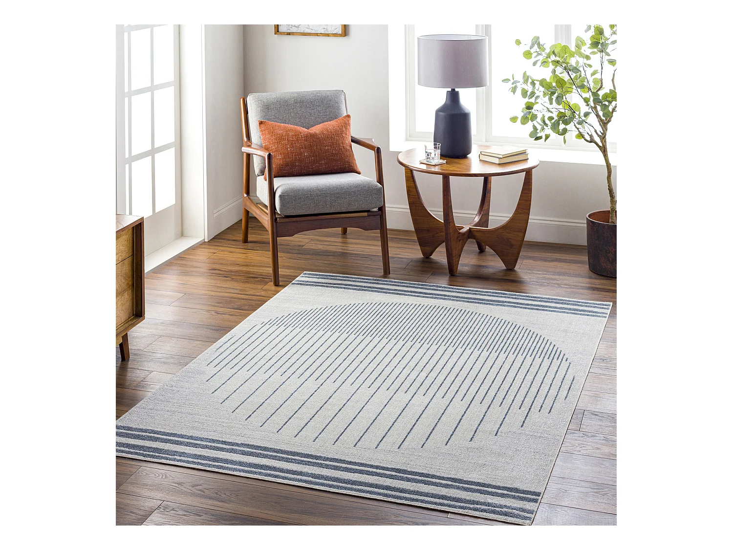Afwasbaar Scandinavisch Tapijt - Blauw - 120x170cm - ENSO
