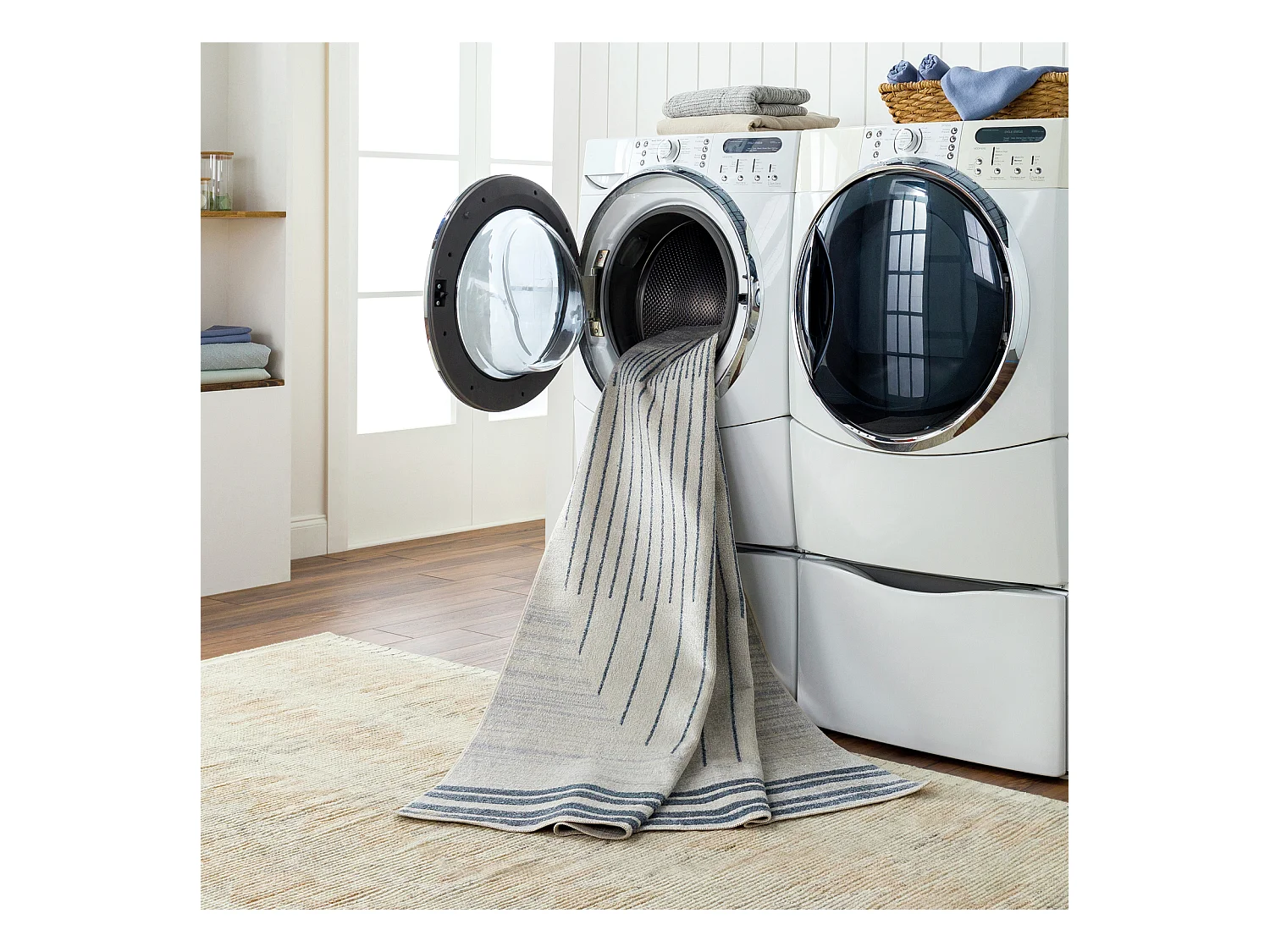 Afwasbaar Scandinavisch Tapijt - Blauw - 120x170cm - ENSO