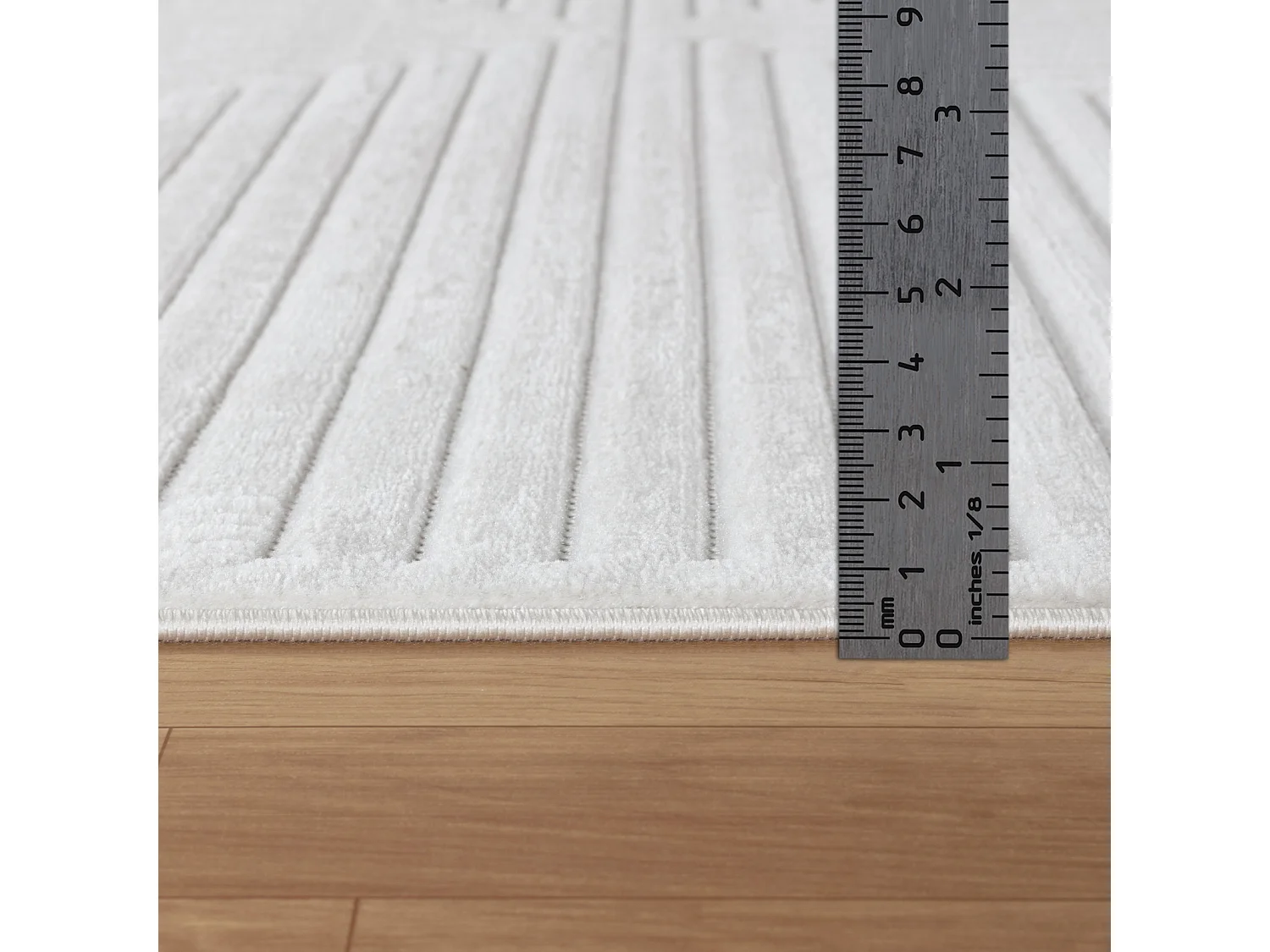 Tapis d'Intérieur/Extérieur Scandinave Moderne - Blanc - 120x170cm - KIYOSHI