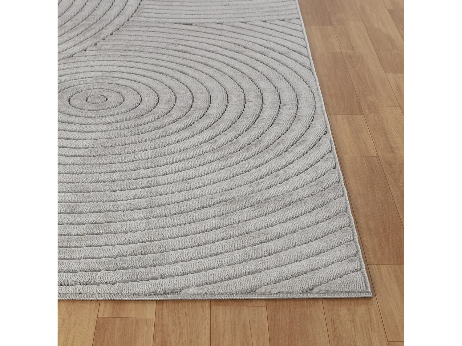 Tapis d'Intérieur/Extérieur Scandinave Moderne - Gris - 160x220cm - KOANA