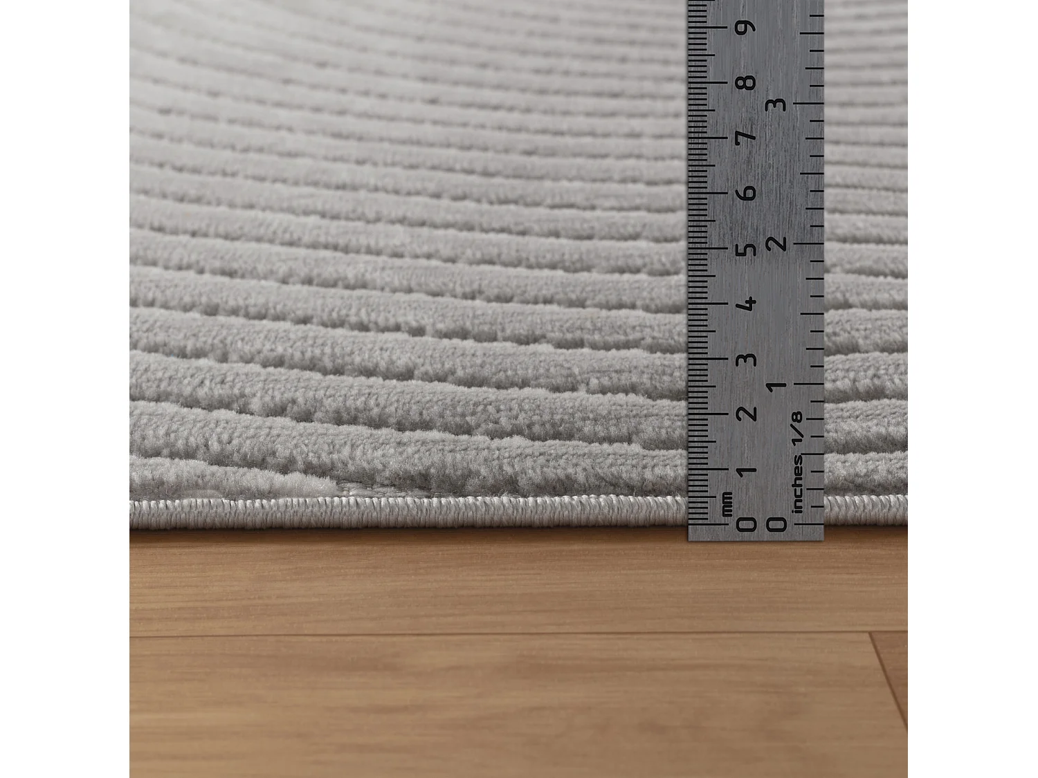 Tapis d'Intérieur/Extérieur Scandinave Moderne - Gris - 160x220cm - KOANA