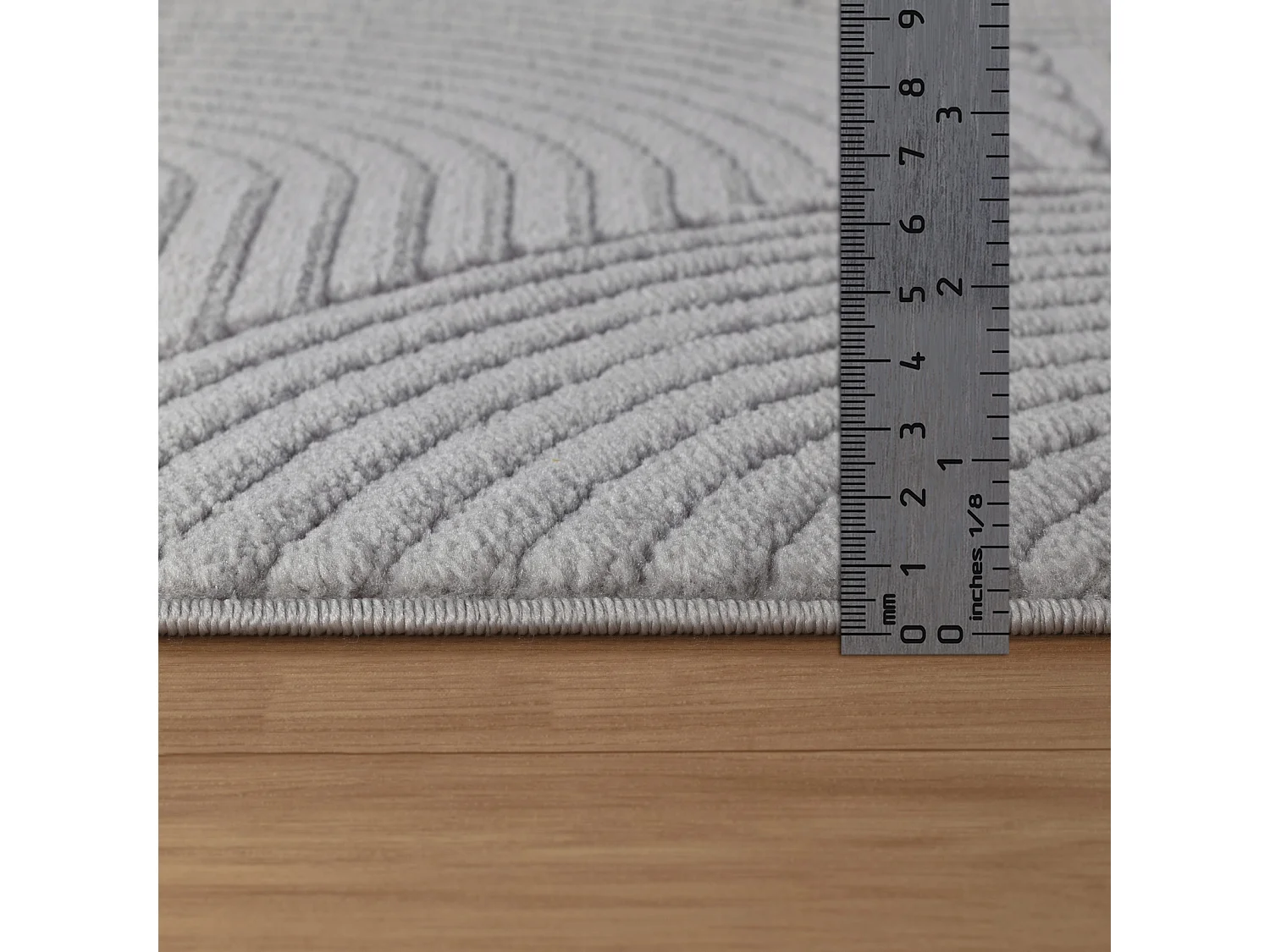 Tapis d'Intérieur/Extérieur Scandinave Moderne - Gris - 200x275cm - REYKO