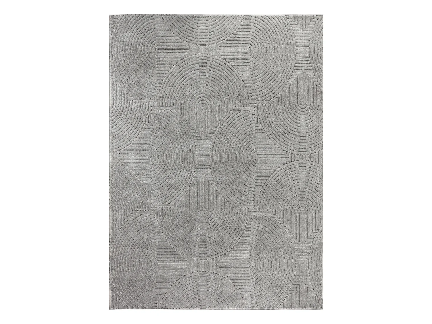 Tapis d'Intérieur/Extérieur Scandinave Moderne - Gris - 200x275cm - REYKO