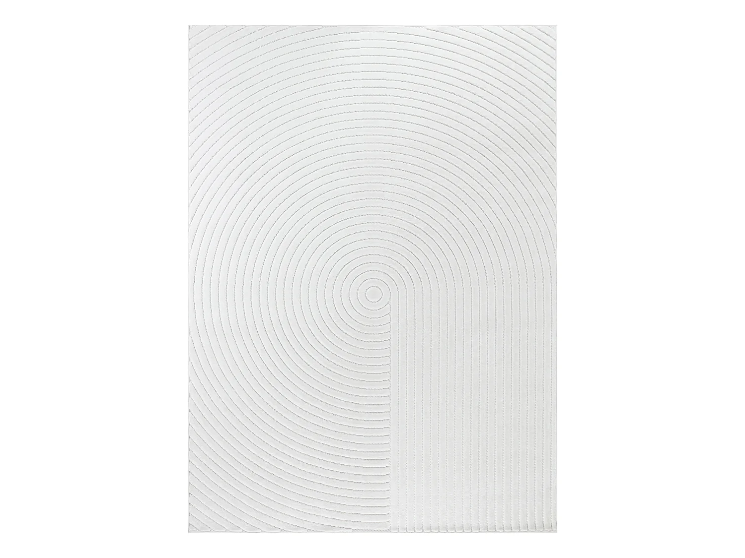 Tapis d'Intérieur/Extérieur Scandinave Moderne - Blanc - 200x275cm - EMIKO
