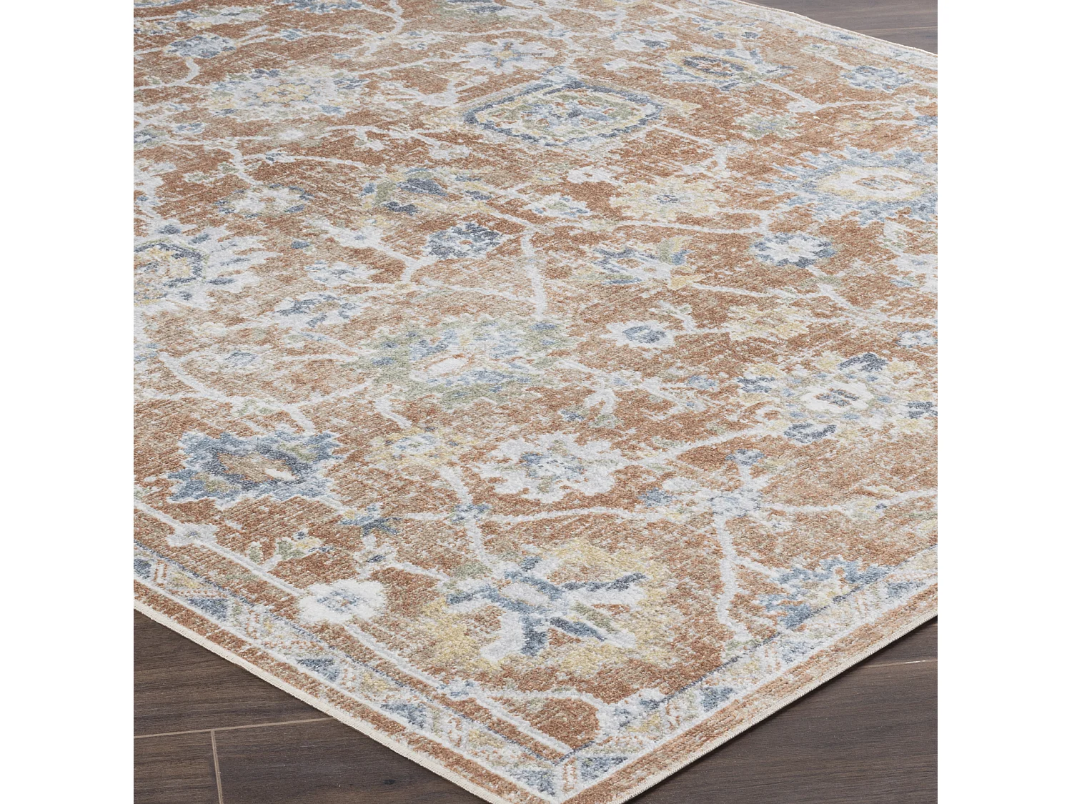 Tapis Vintage Lavable en Machine - Terracotta - 120x170cm - RUBY