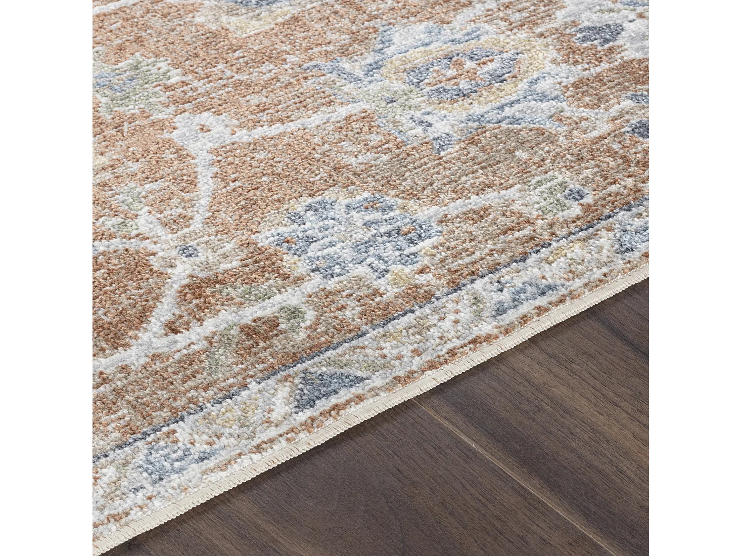 Tapis Vintage Lavable en Machine - Terracotta - 120x170cm - RUBY