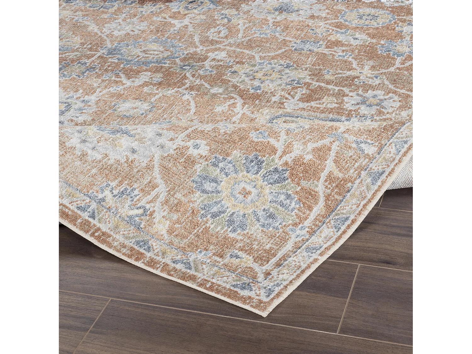 Tapis Vintage Lavable en Machine - Terracotta - 120x170cm - RUBY