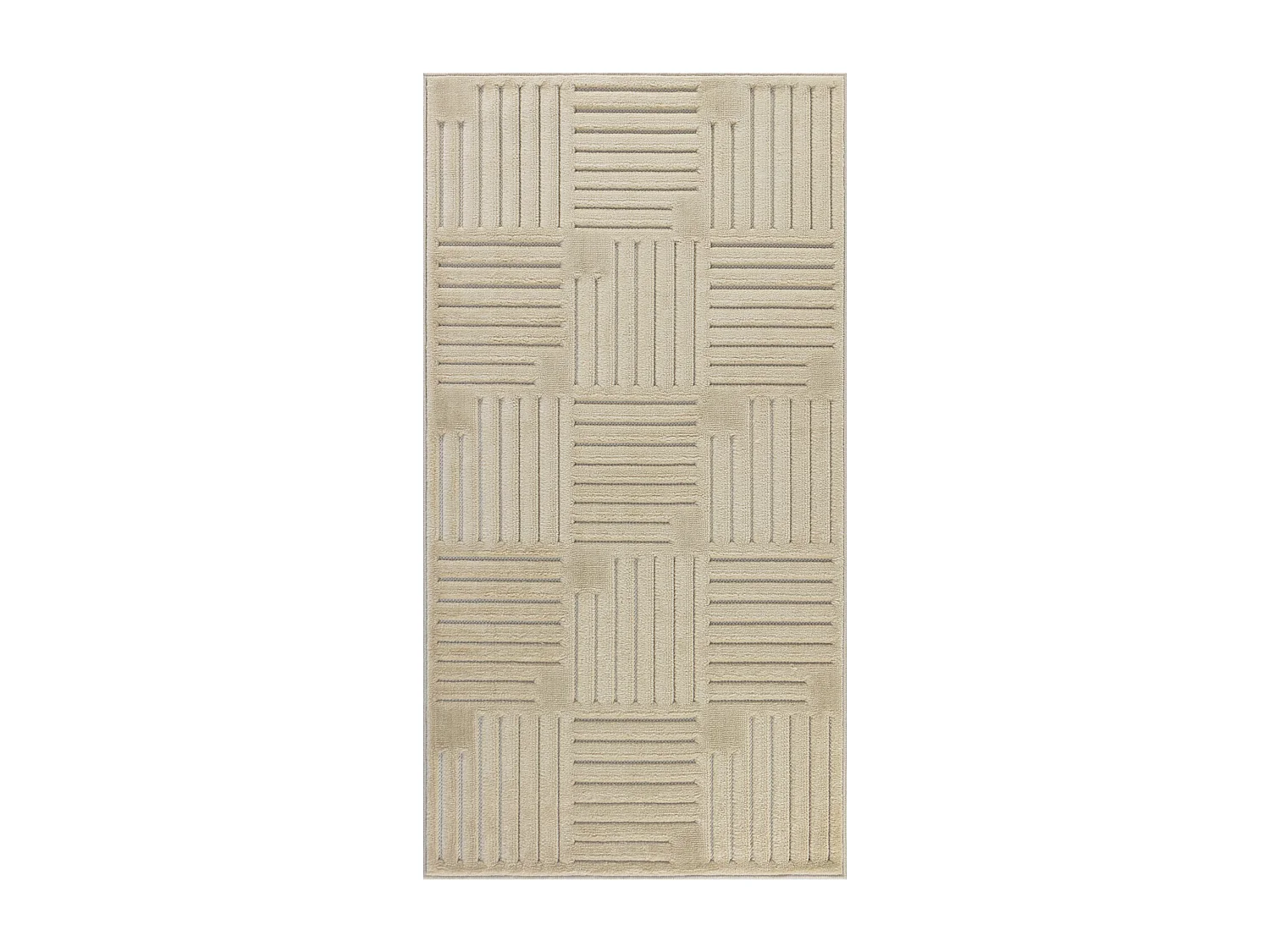 Modern Scandinavisch Tapijt - Beige - 80x150cm - MIDORI