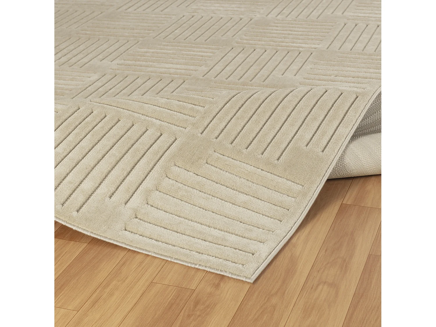 Modern Scandinavisch Tapijt - Beige - 80x150cm - MIDORI