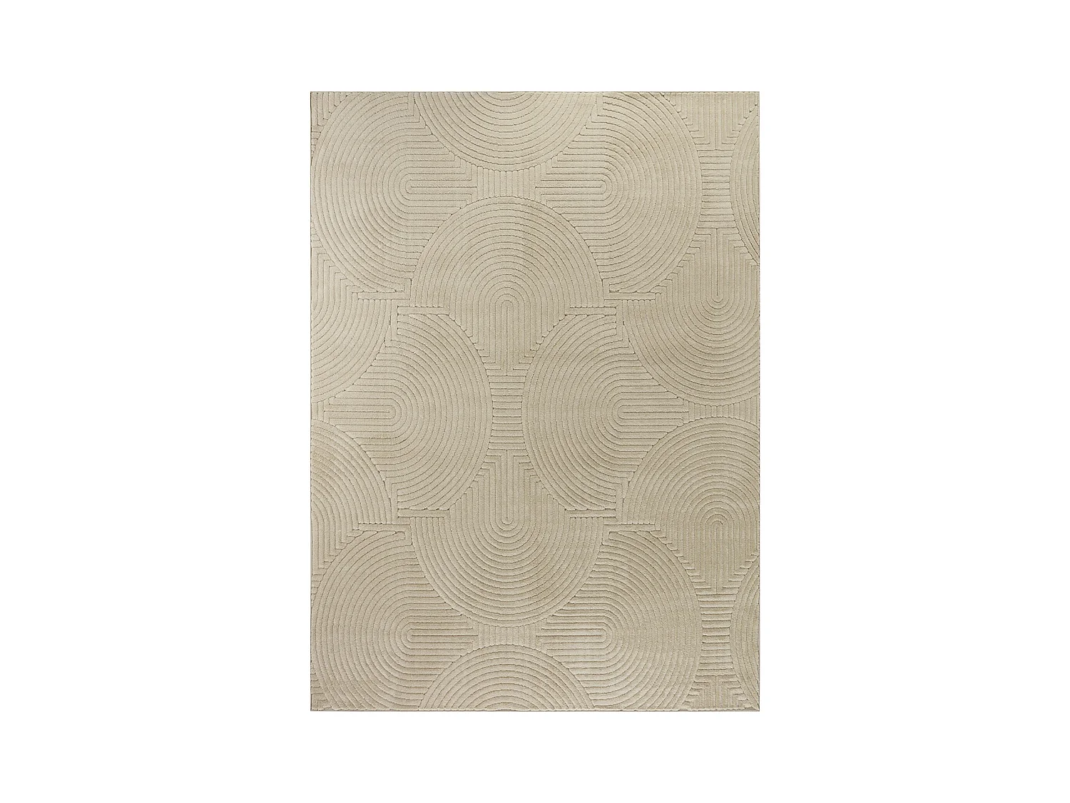 Tapis d'Intérieur/Extérieur Scandinave Moderne - Beige - 200x275cm - REYKO