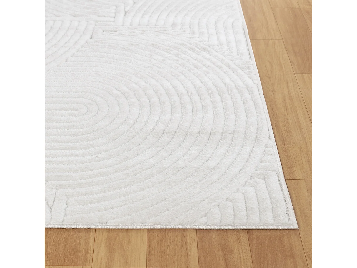 Modern Scandinavisch Tapijt - Wit - 120x170cm - REYKO