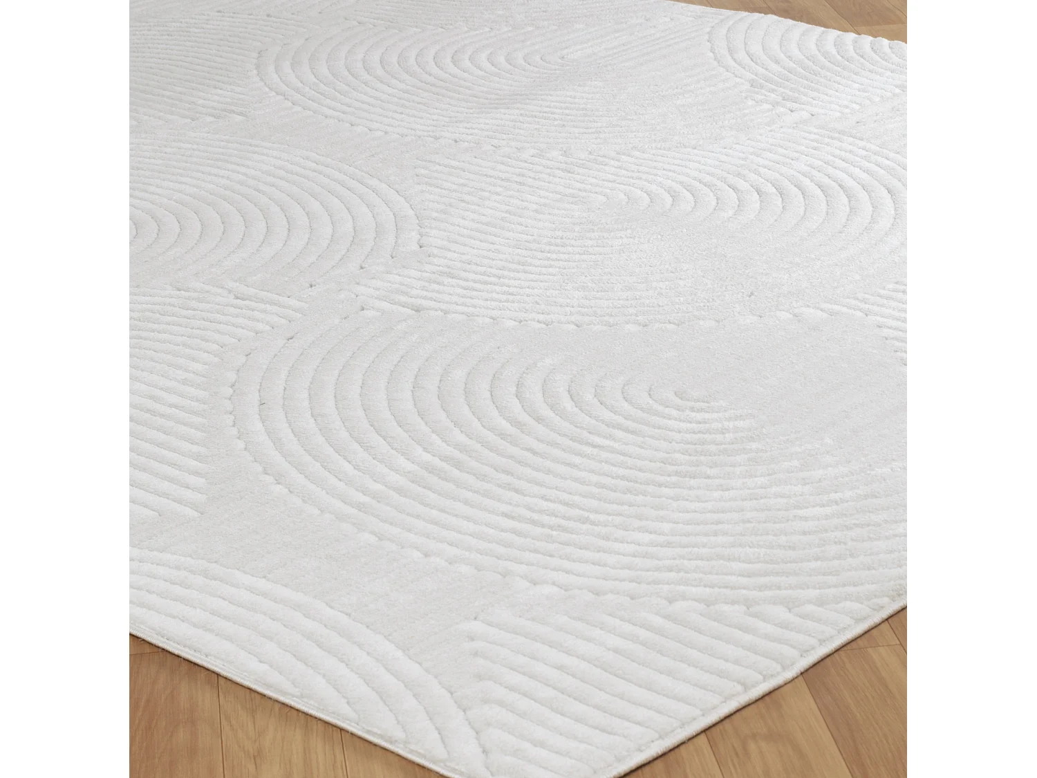 Modern Scandinavisch Tapijt - Wit - 120x170cm - REYKO