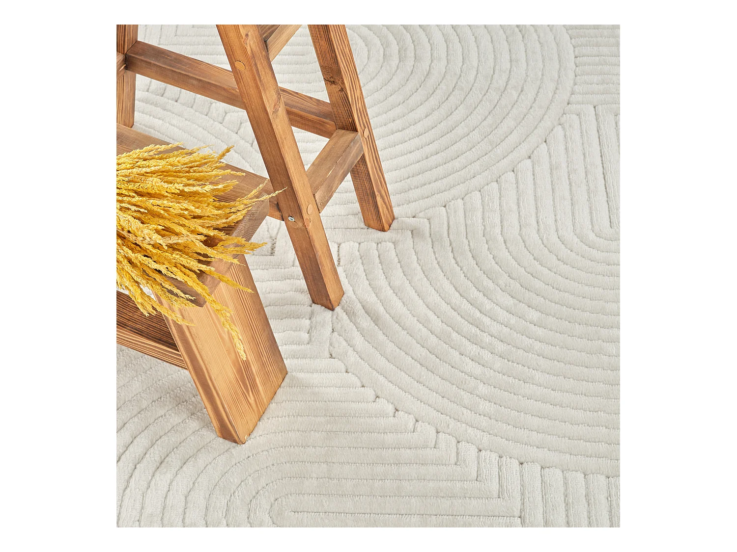 Modern Scandinavisch Tapijt - Wit - 120x170cm - REYKO