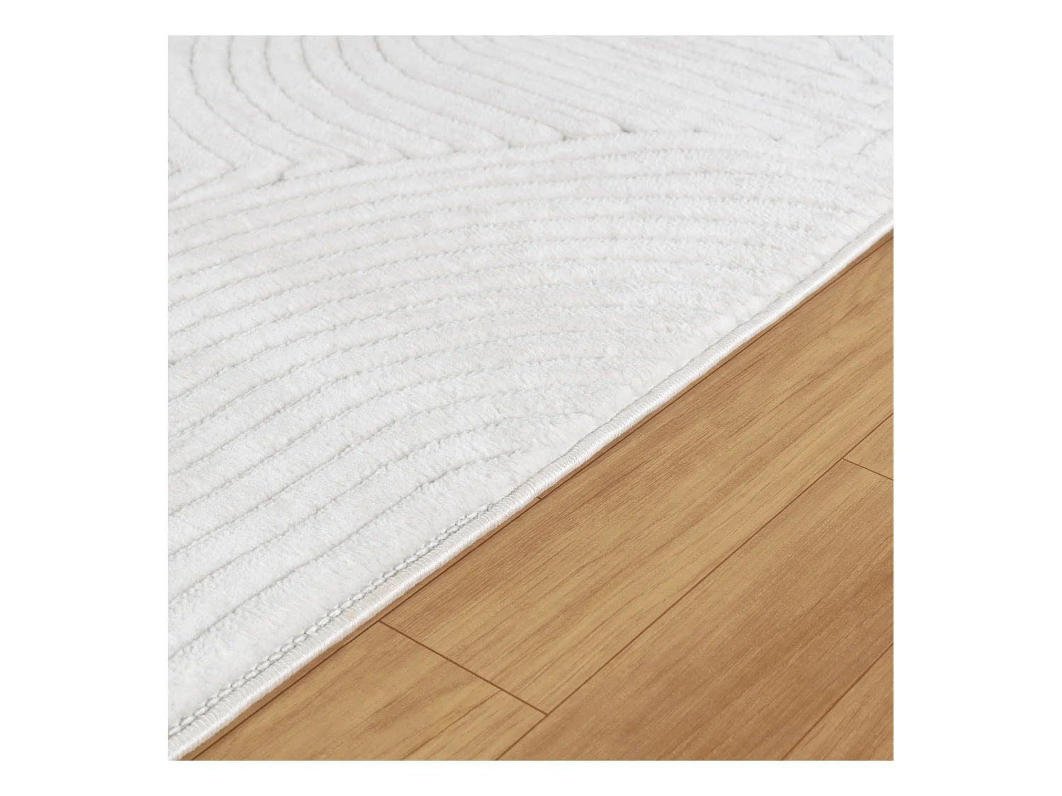 Modern Scandinavisch Tapijt - Wit - 120x170cm - REYKO
