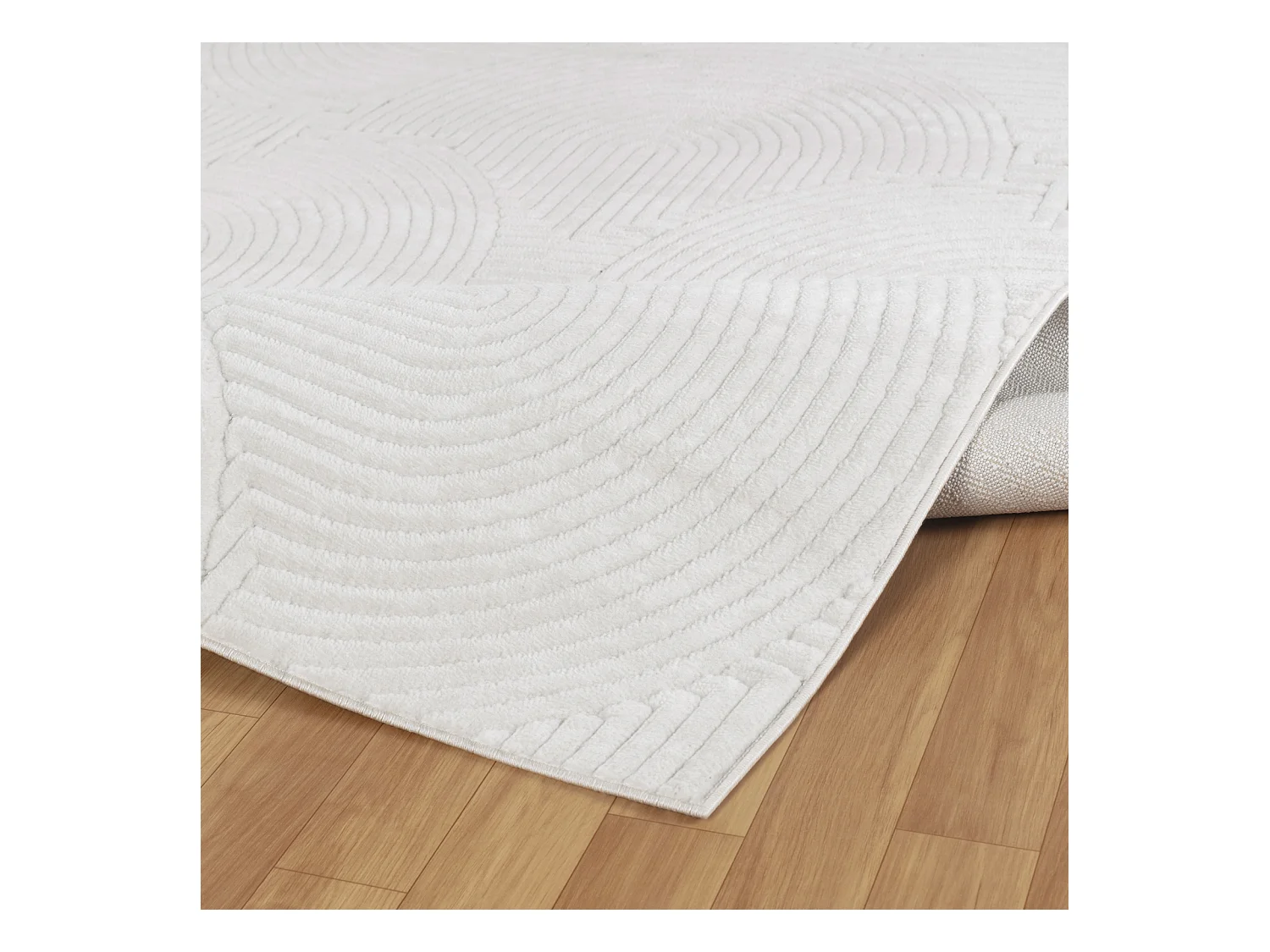 Modern Scandinavisch Tapijt - Wit - 120x170cm - REYKO