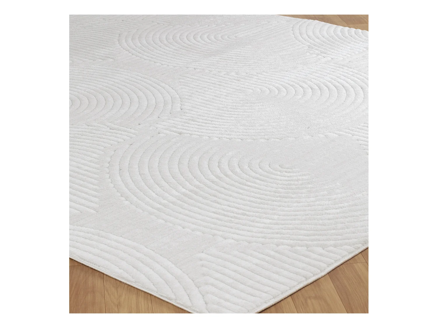 Modern Scandinavisch Tapijt - Wit - 120x170cm - REYKO