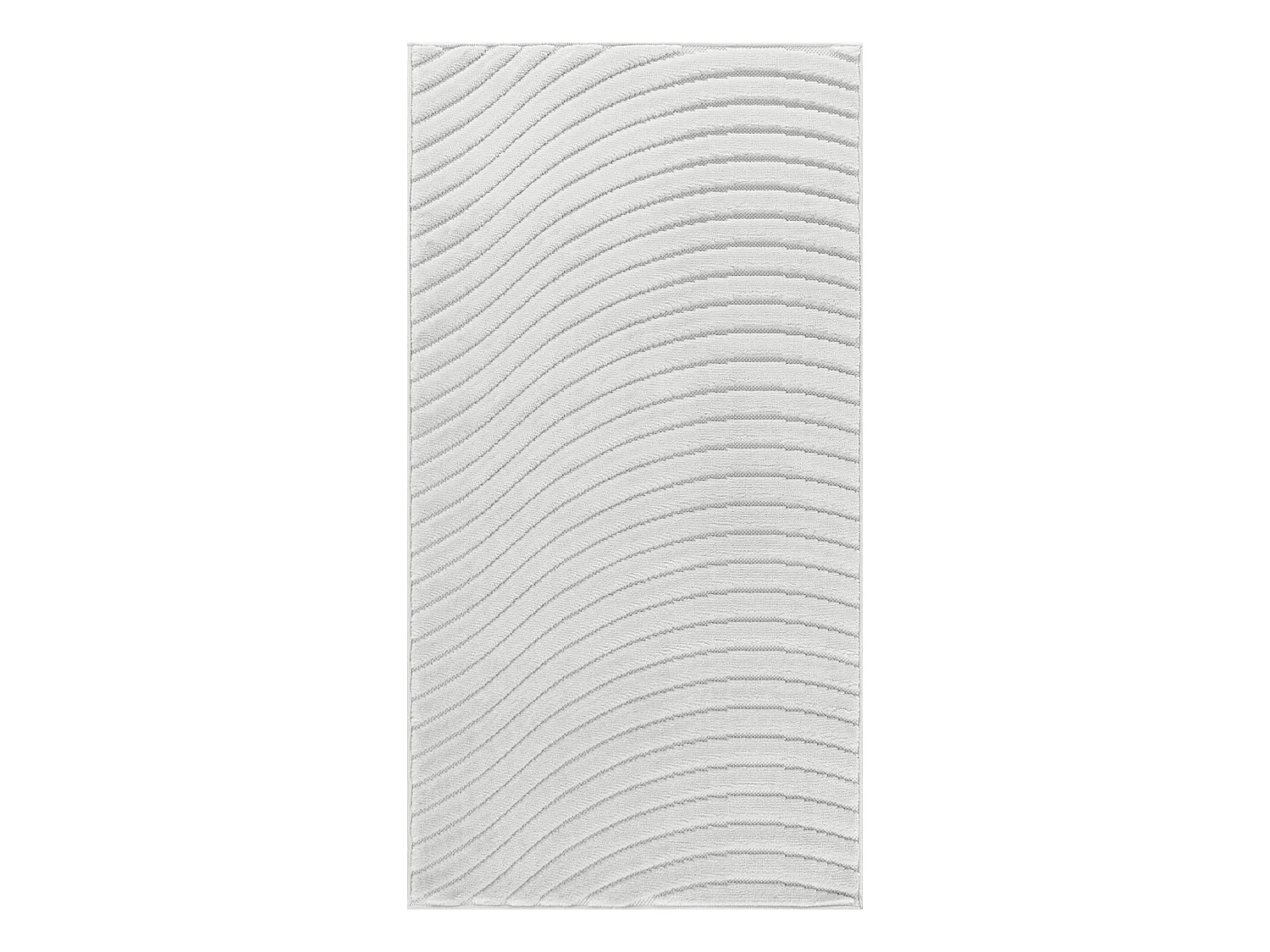 Tapis d'Intérieur/Extérieur Scandinave Moderne - Blanc - 80x150cm - AYUMI