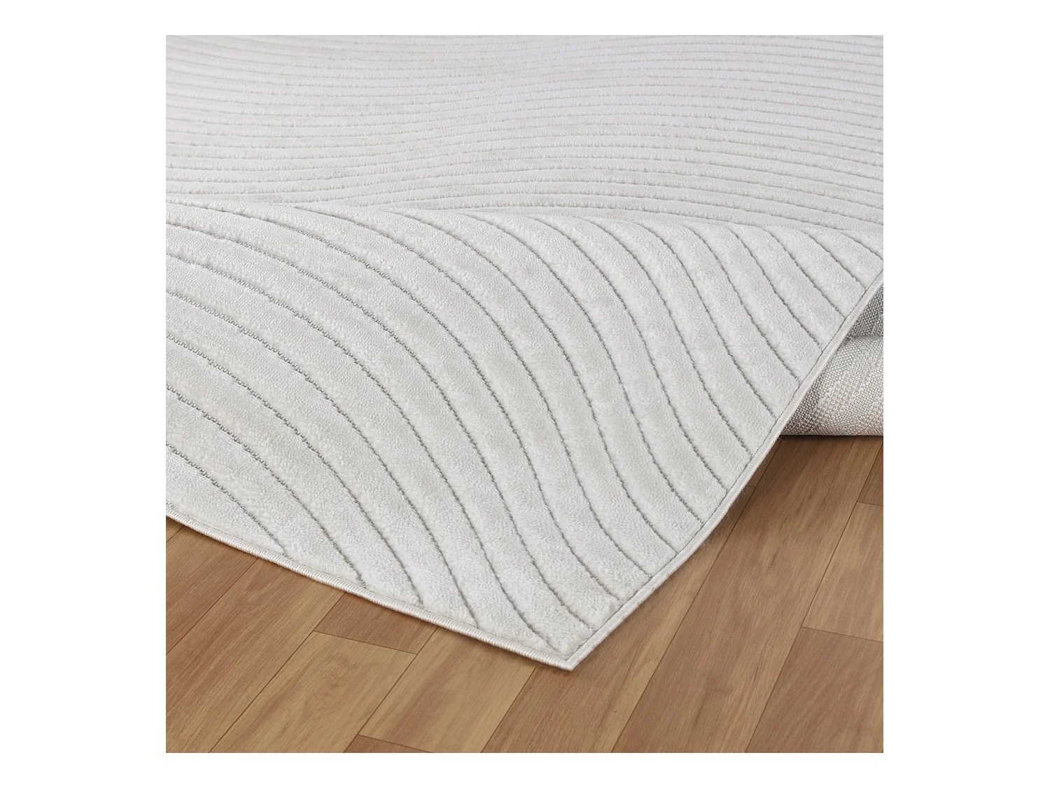 Tapis d'Intérieur/Extérieur Scandinave Moderne - Blanc - 80x150cm - AYUMI