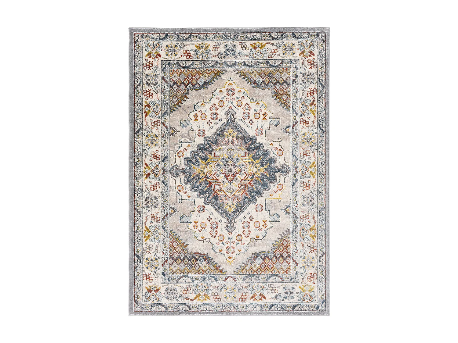 Tapis Vintage Oriental - Multicolore/Gris - 120x170cm - JADE