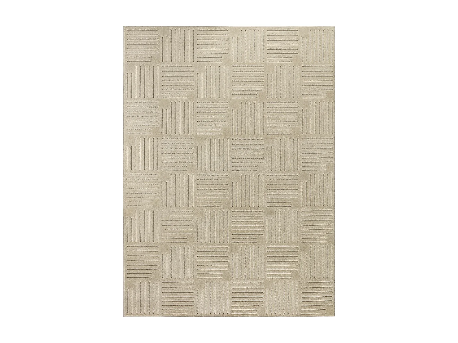 Tapis d'Intérieur/Extérieur Scandinave Moderne - Beige - 200x275cm - MIDORI
