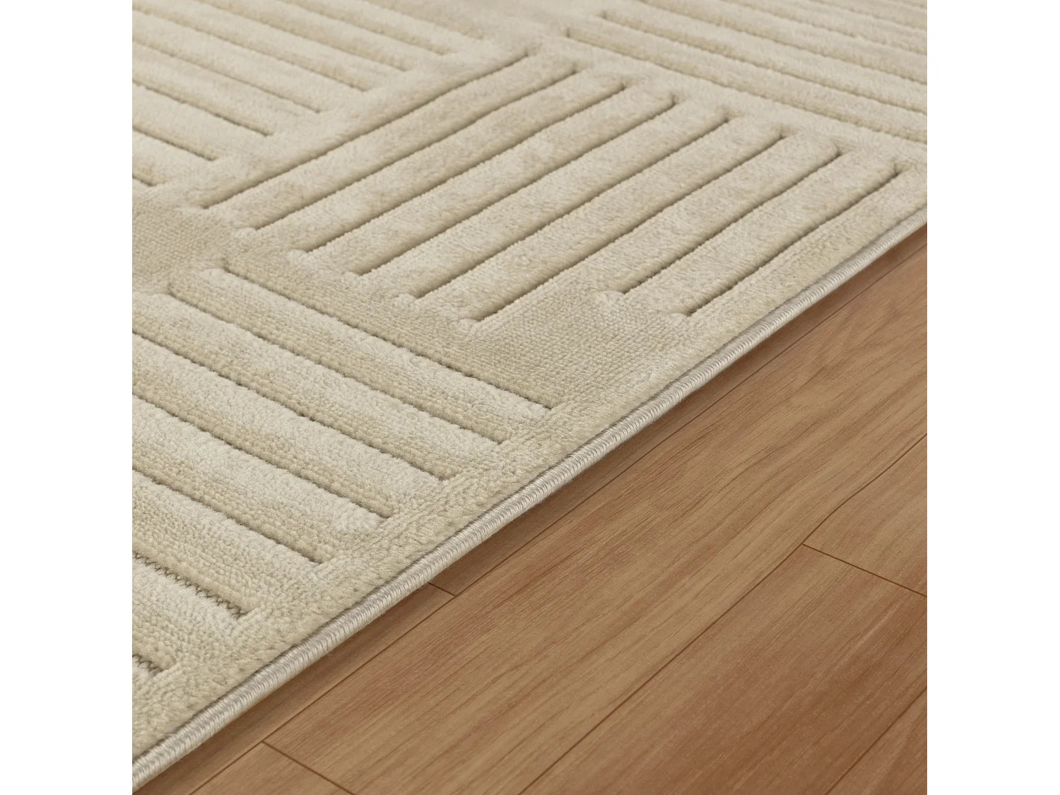 Tapis d'Intérieur/Extérieur Scandinave Moderne - Beige - 200x275cm - MIDORI