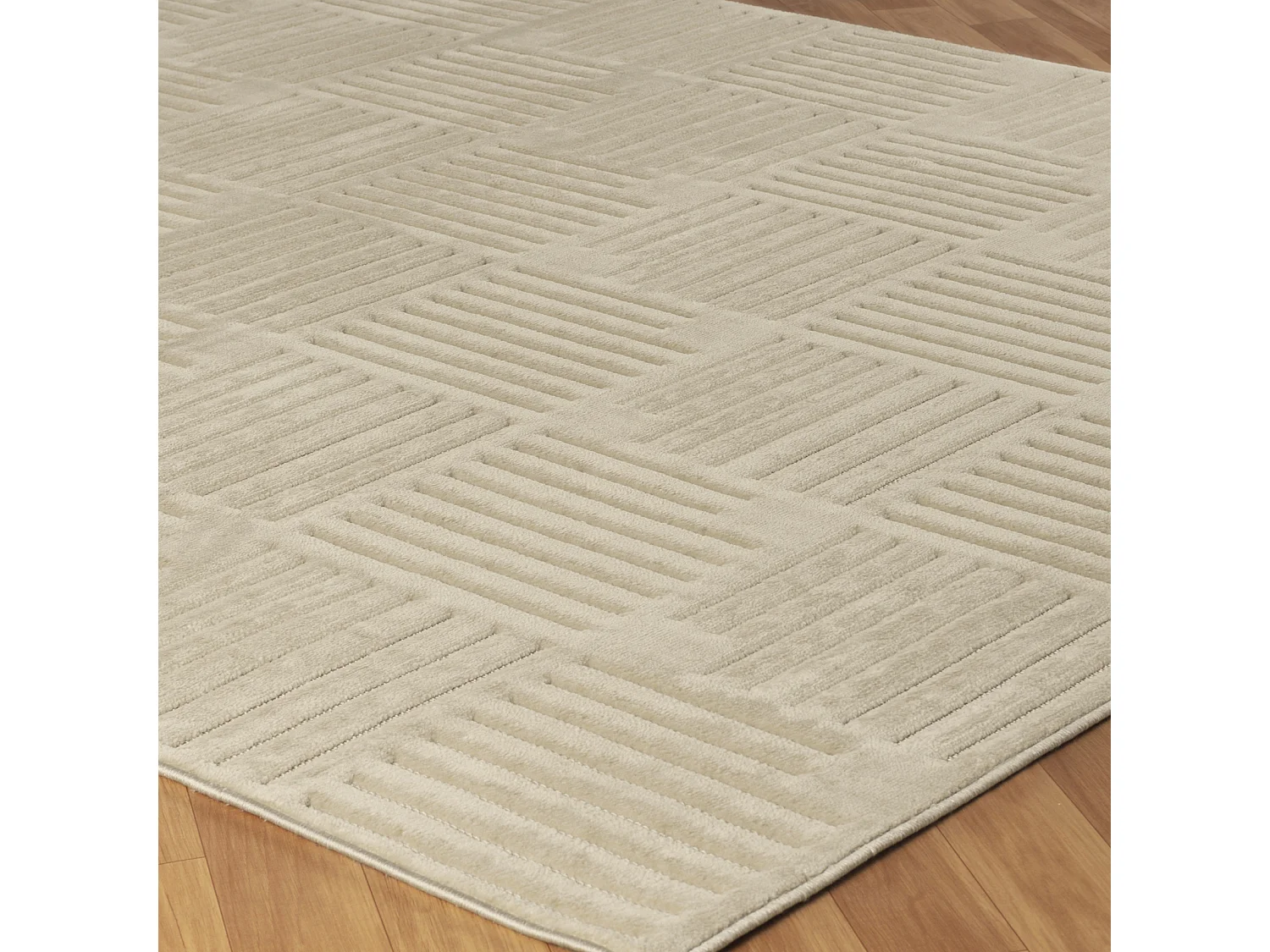 Tapis d'Intérieur/Extérieur Scandinave Moderne - Beige - 200x275cm - MIDORI