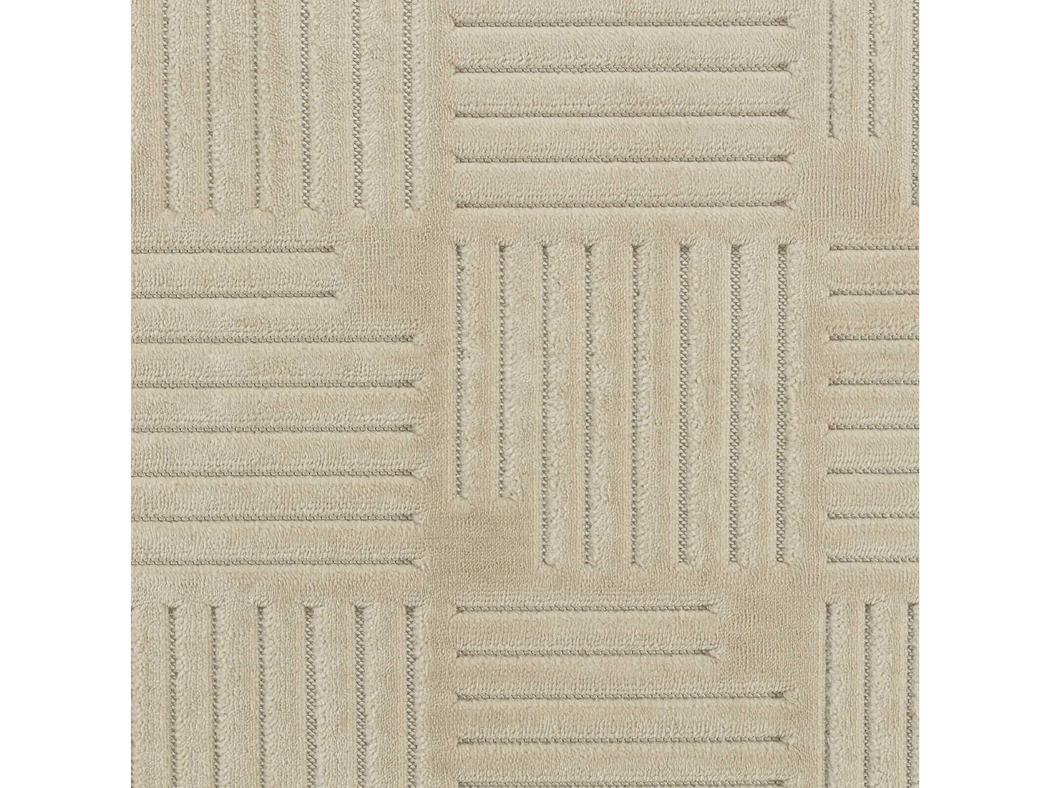 Tapis d'Intérieur/Extérieur Scandinave Moderne - Beige - 200x275cm - MIDORI