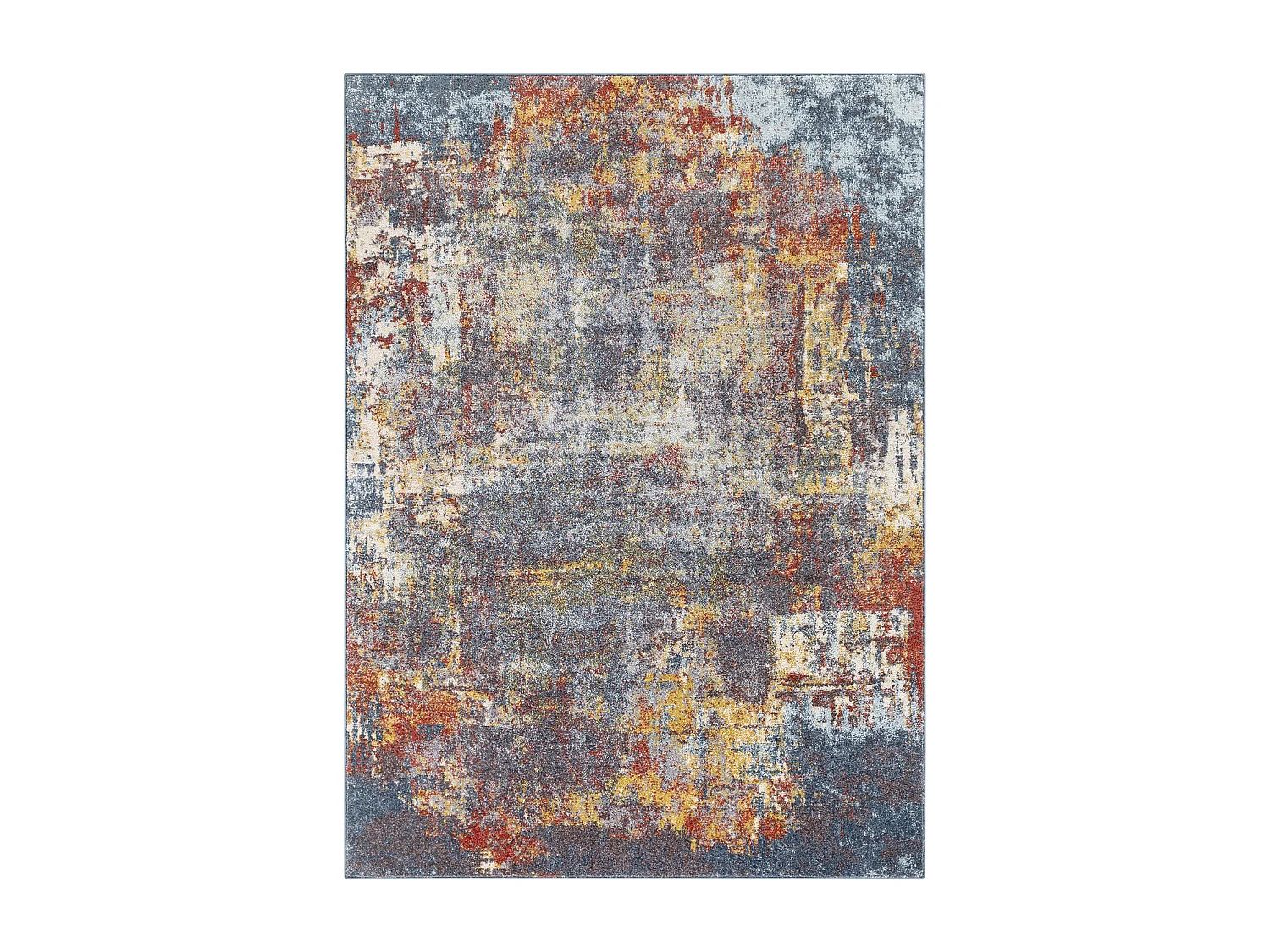 Modern Abstract Tapijt - Meerkleurig/Blauw - 120x170cm - NOA