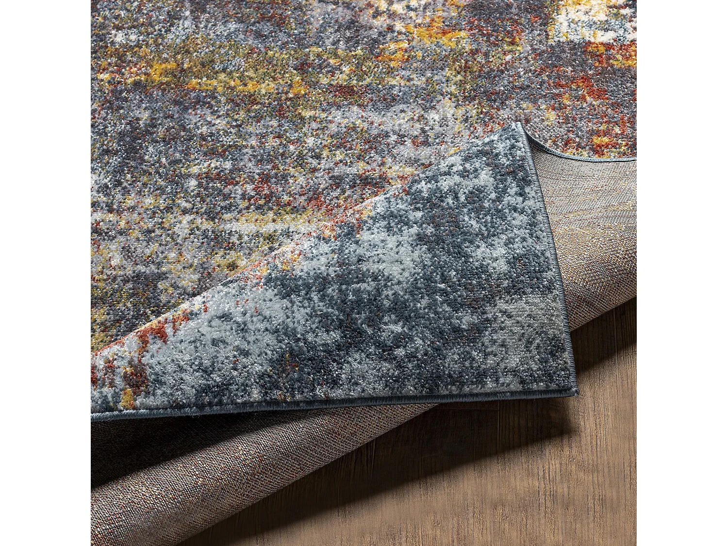 Modern Abstract Tapijt - Meerkleurig/Blauw - 120x170cm - NOA