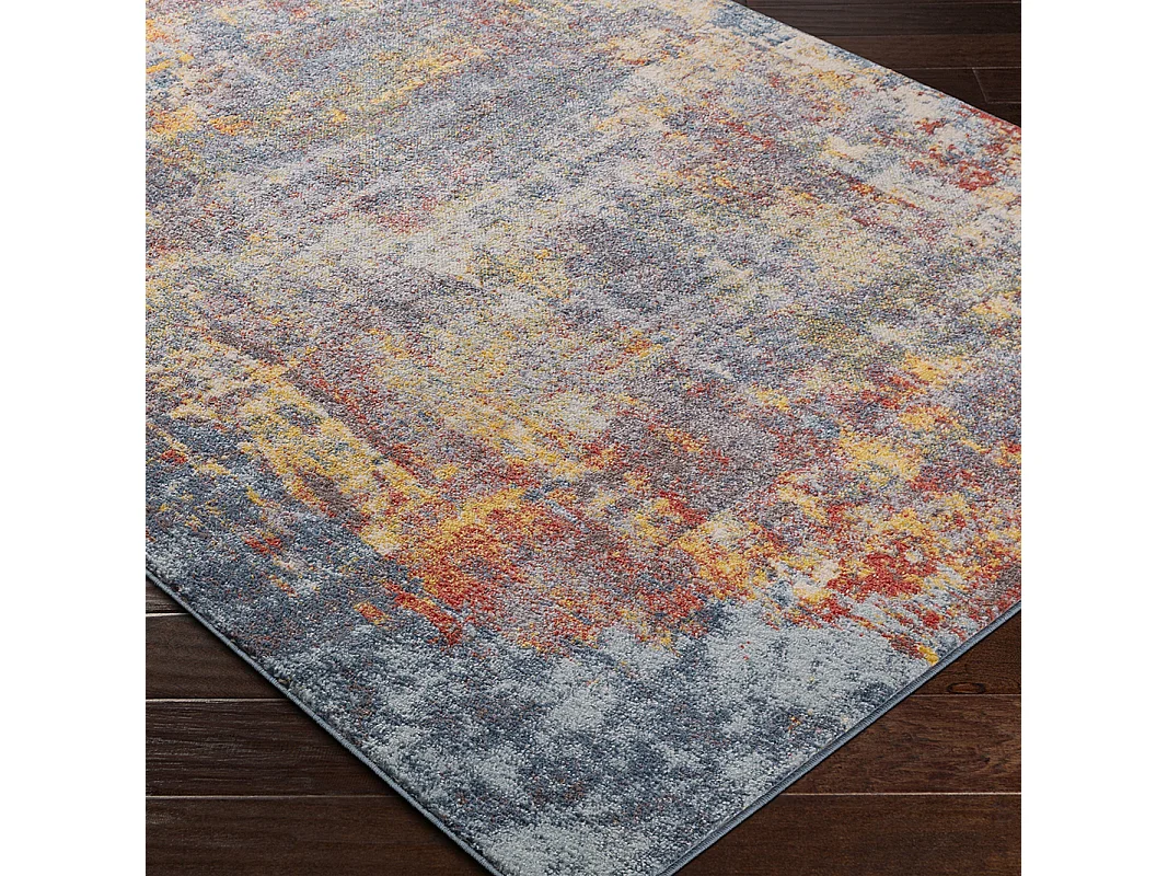 Modern Abstract Tapijt - Meerkleurig/Blauw - 120x170cm - NOA