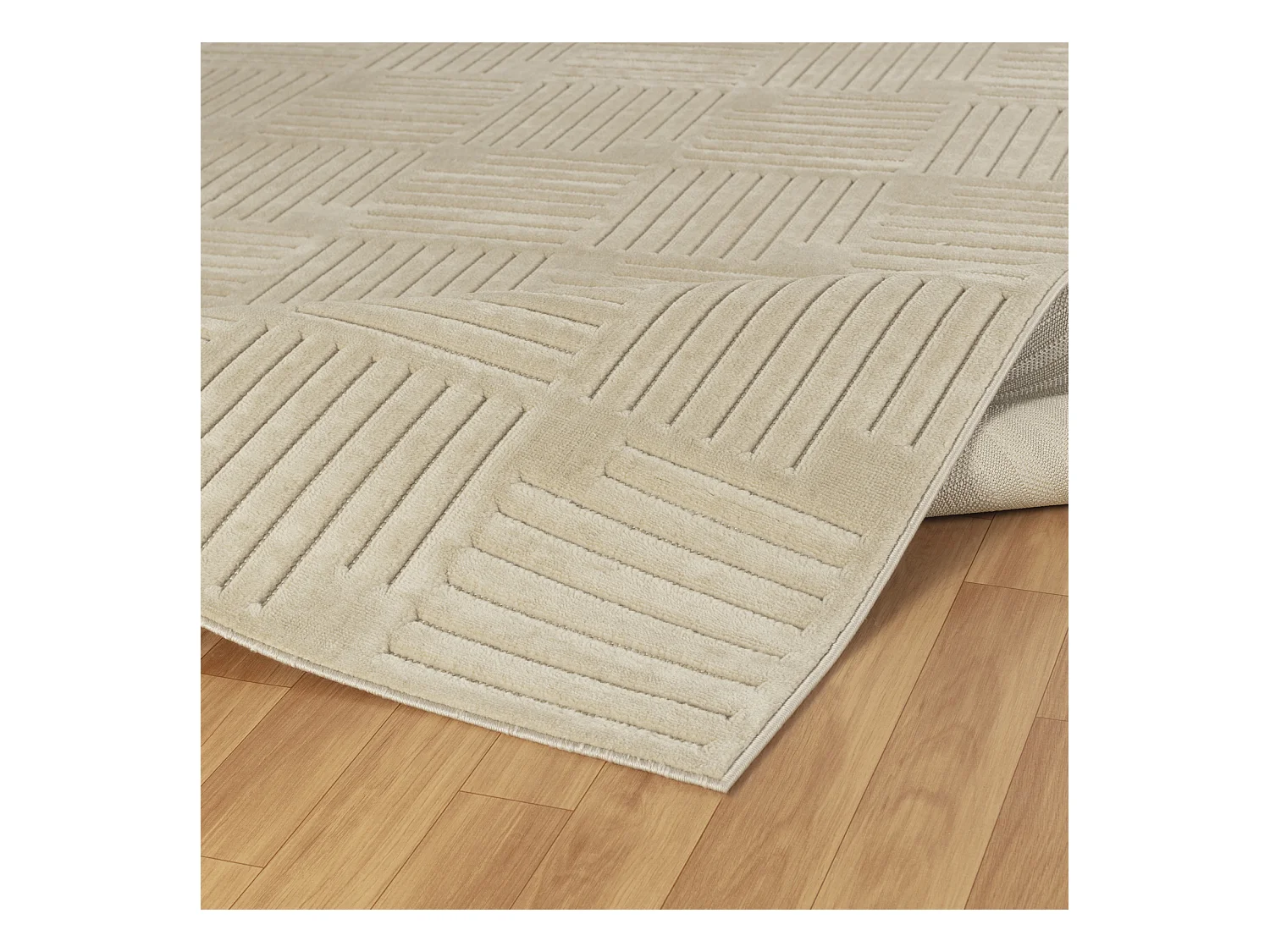 Modern Scandinavisch Tapijt - Beige - 160x220cm - MIDORI
