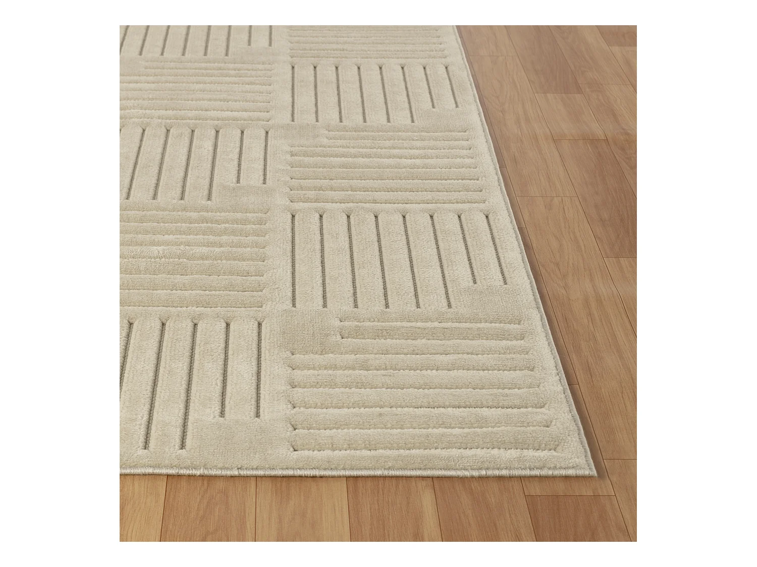 Modern Scandinavisch Tapijt - Beige - 160x220cm - MIDORI