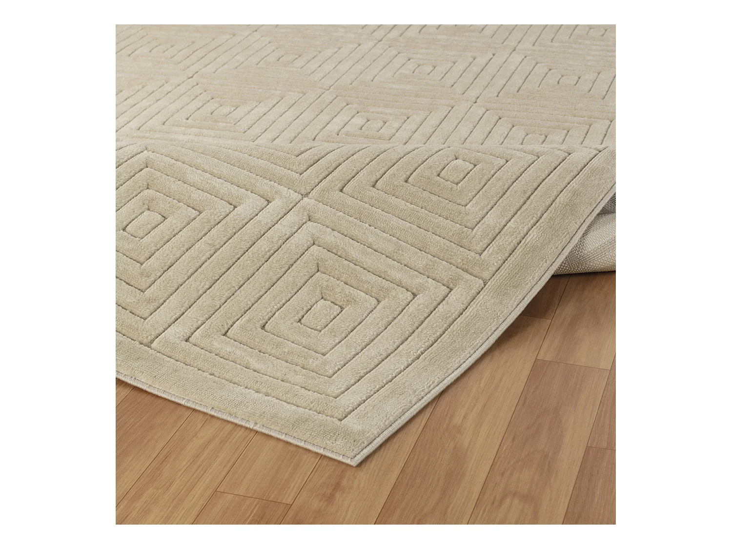 Modern Scandinavisch Tapijt - Beige - 160x220cm - SAKURA