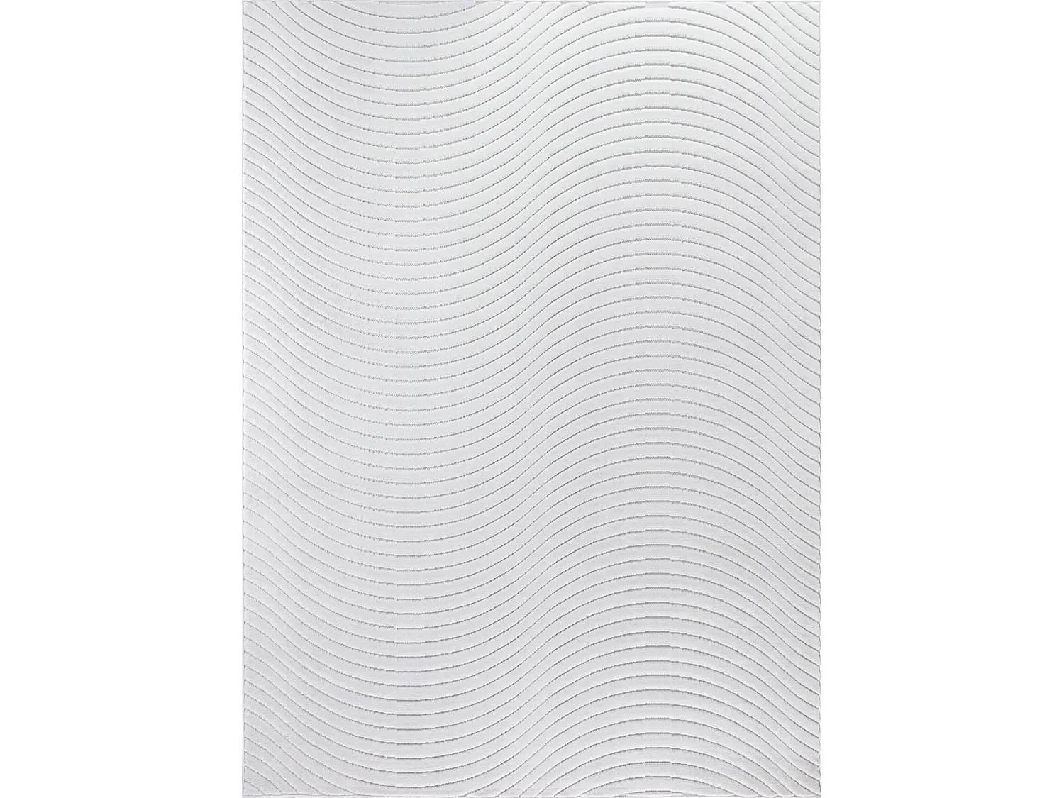 Tapis d'Intérieur/Extérieur Scandinave Moderne - Blanc - 120x170cm - AYUMI