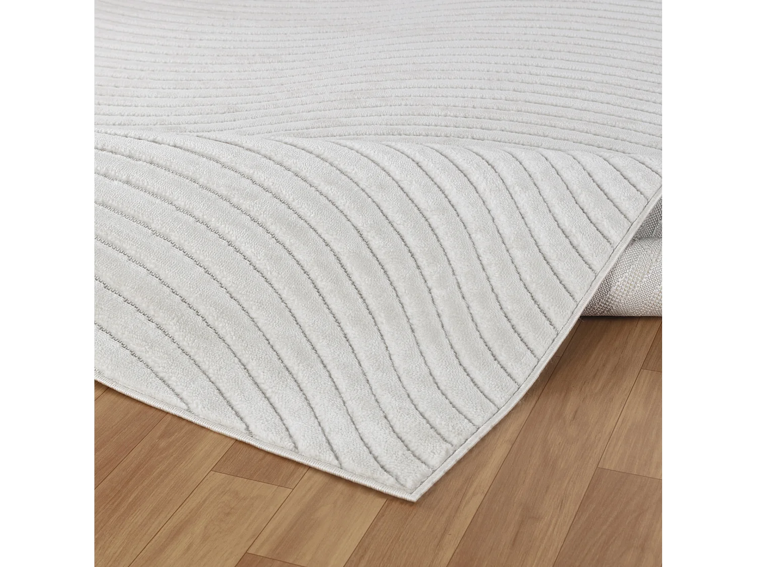 Tapis d'Intérieur/Extérieur Scandinave Moderne - Blanc - 120x170cm - AYUMI