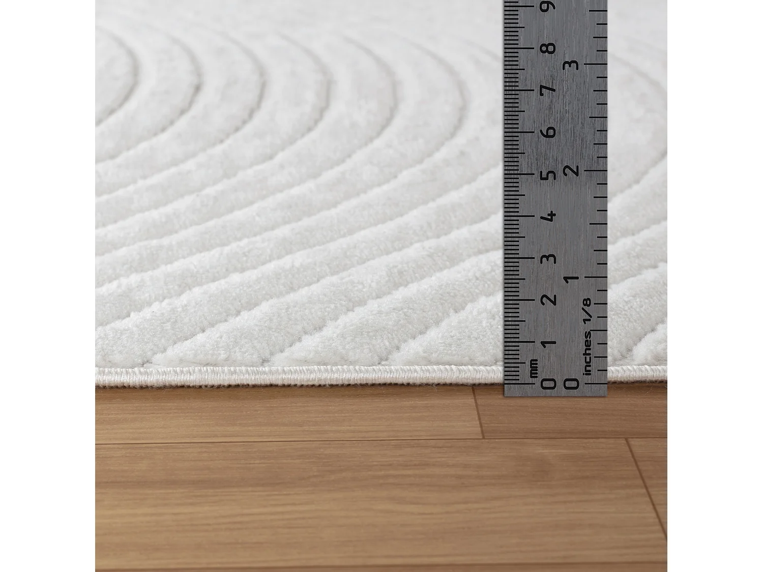 Tapis d'Intérieur/Extérieur Scandinave Moderne - Blanc - 120x170cm - AYUMI