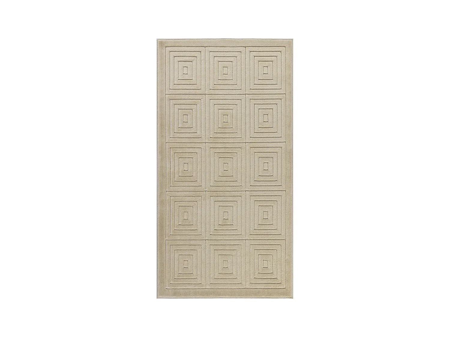 Tapis d'Intérieur/Extérieur Scandinave Moderne - Beige - 80x150cm - SAKURA