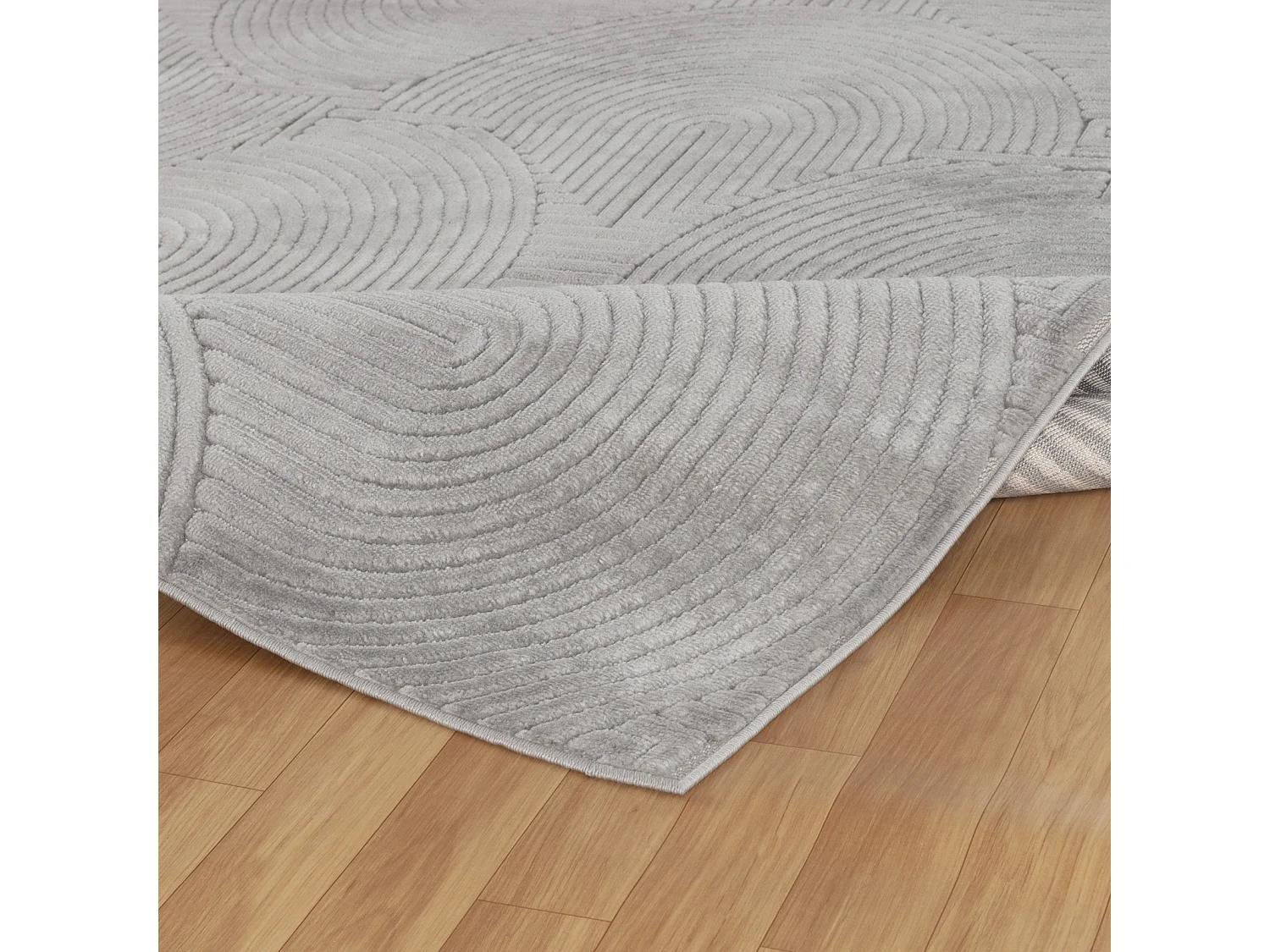 Tapis d'Intérieur/Extérieur Scandinave Moderne - Gris - 120x170cm - REYKO