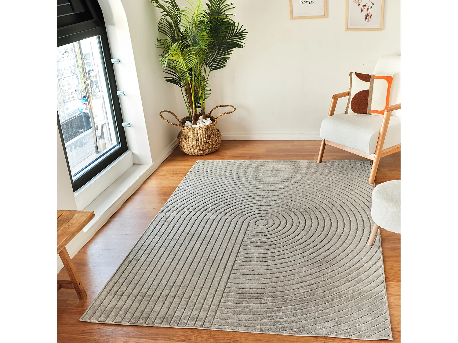 Modern Scandinavisch Tapijt - Grijs - 200x275cm - EMIKO